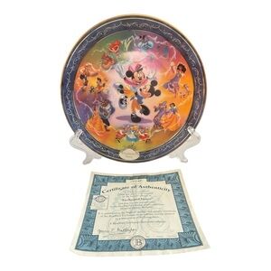 Bradford Exchange Magical Disney Moment Enchanted Dance Collector Plate